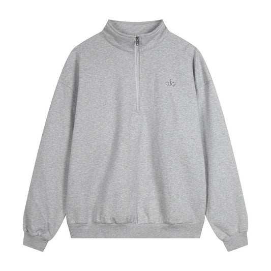 Alo Yoga Accolade 1/4 Zip Pullover - Athletic Heather Grey